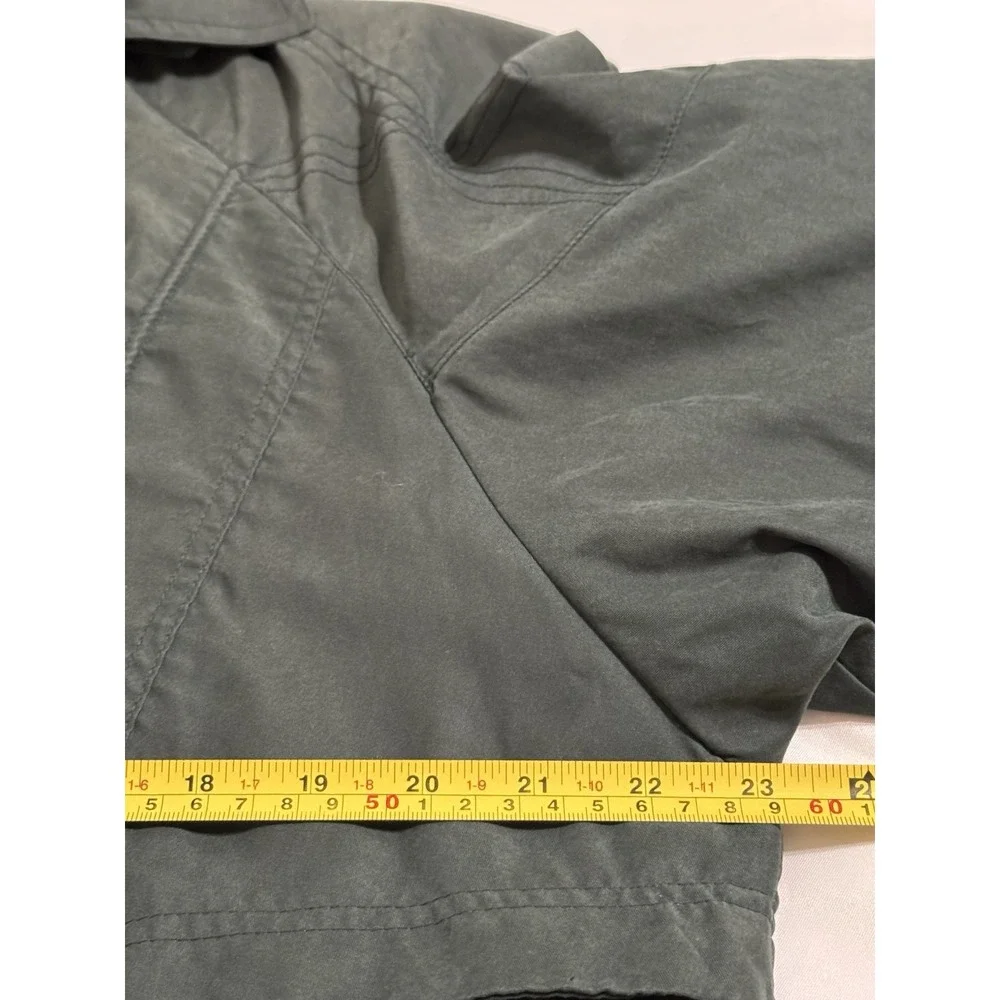 Y2K‎ Vintage Outbrook Womens Green Chore Coat L Full Zip & Button Vented